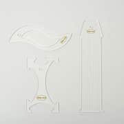 Baby Lock 1/4-inch Acrylic Basic Ruler Set High Shank And Long Arm - B ...