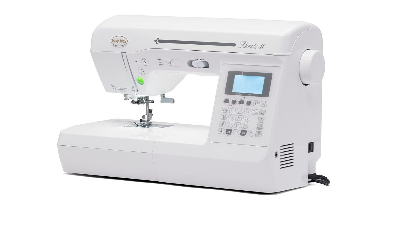 Baby Lock Presto II sewing machine Aurora Sewing Center