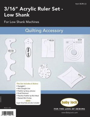 Baby Lock Ruler Work Kit Low Shanks - BLRK-LS