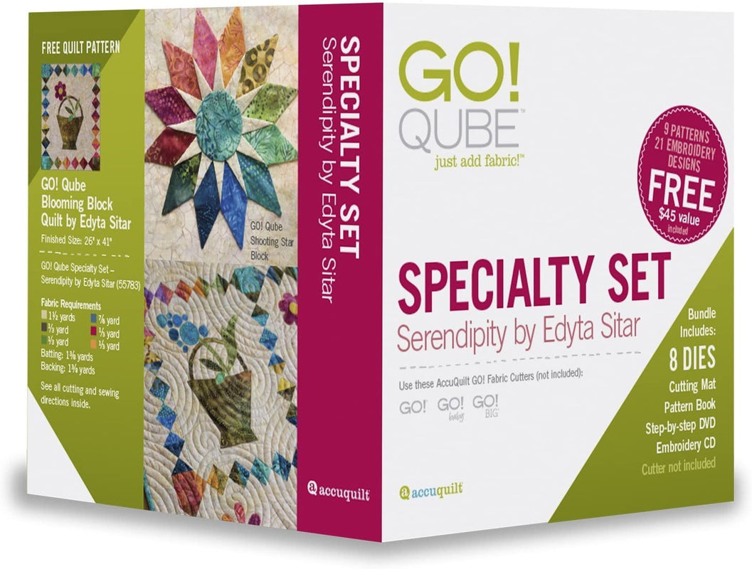 AccuQuilt Go! Qube Specialty Set-Serendipity by Edyta Sitar (55783)