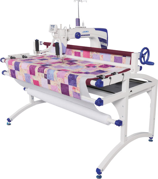 Juki J350QVP MIYABI longarm quilting machine with a 5foot frame