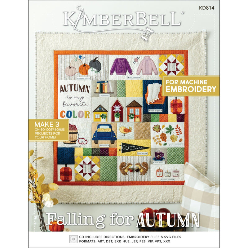 Kimberbell - Falling for Autumn Quilt - Machine Embroidery CD