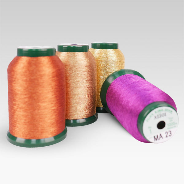 KingStar Red Metallic Thread MA-4 – Aurora Sewing Center