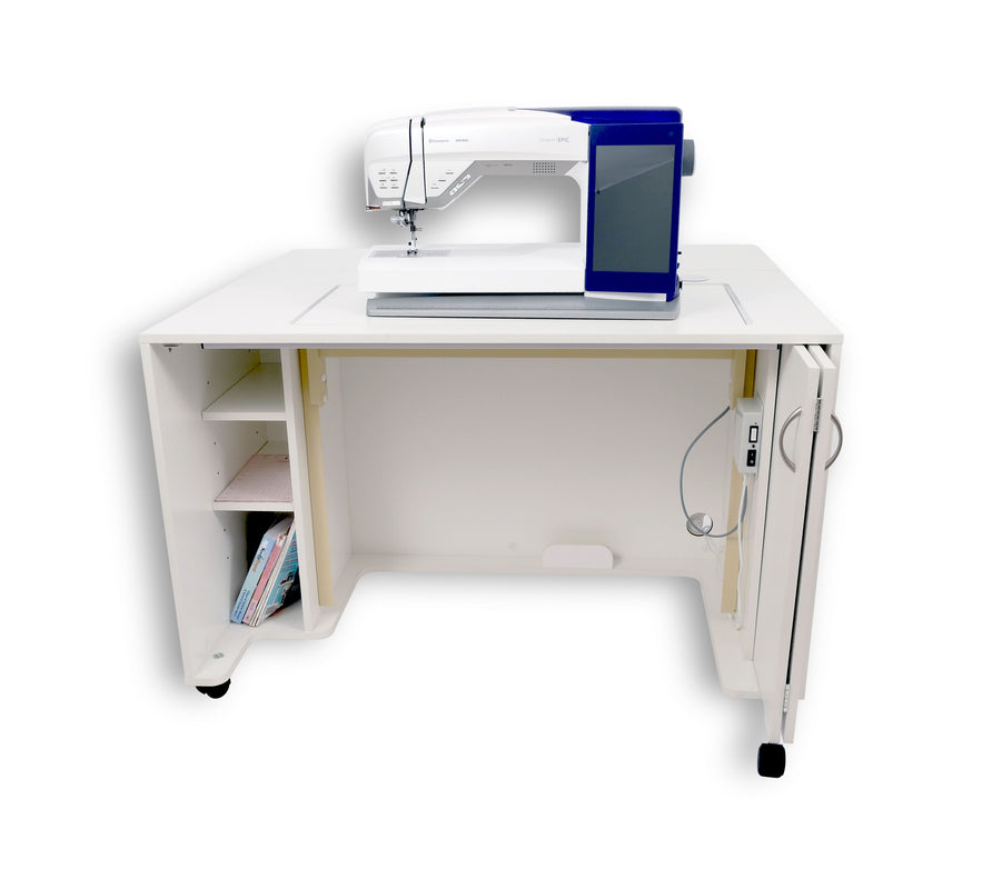 MOD 2061 Electric Lift Sewing Cabinet – Aurora Sewing Center