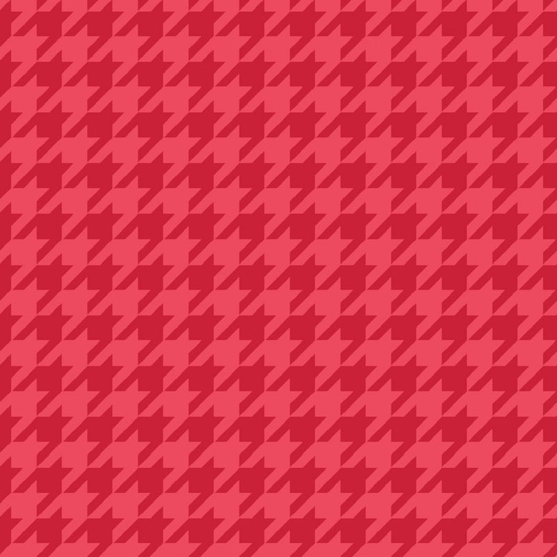 Kimberbell - Houndstooth Red Tonal – Aurora Sewing Center