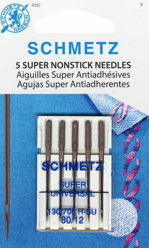 Schmetz Super Nonstick Universal Needles 80/12 - 5 pack